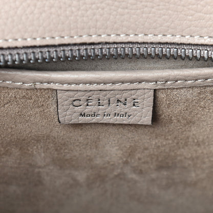 Celine Drummed Calfskin Nano Luggage Dune 5 of 8