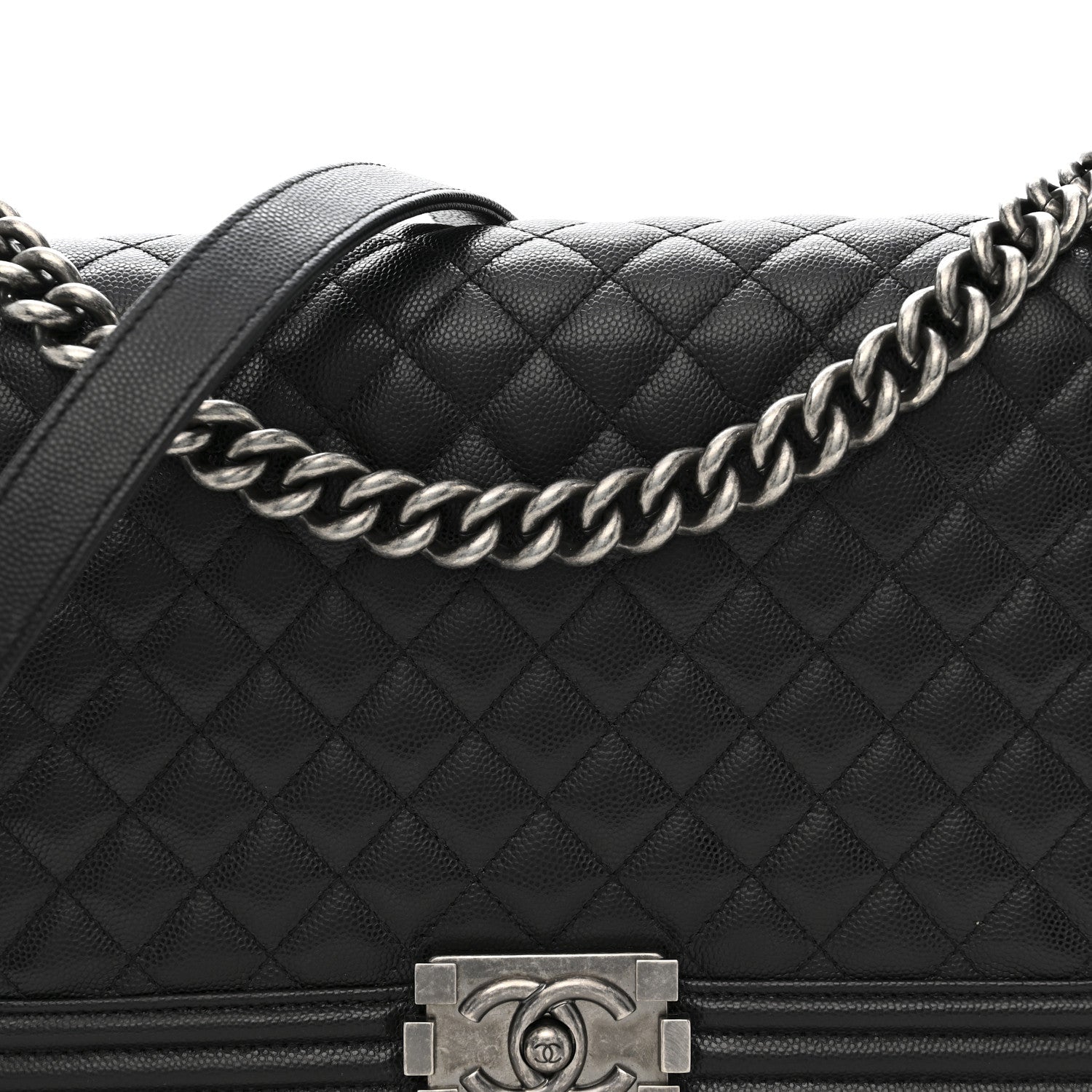 Chanel Caviar Quilted New Medium Boy Flap Black 8 of 12