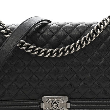 Chanel Caviar Quilted New Medium Boy Flap Black 8 of 12