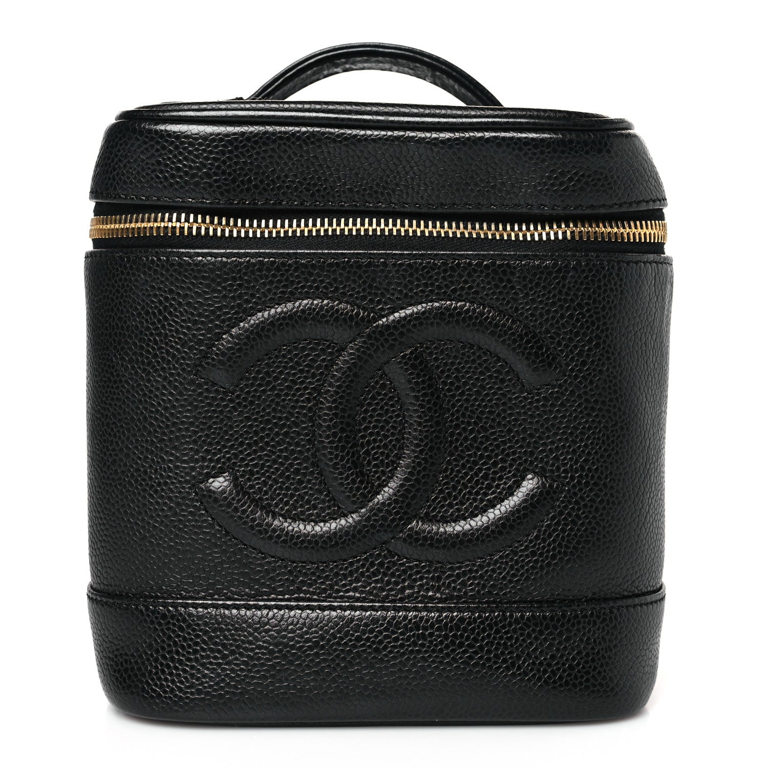 Chanel Caviar Vanity Cosmetic Case Black 1 of 11