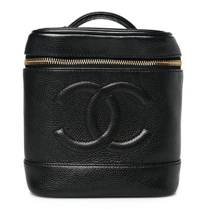 Chanel Caviar Vanity Cosmetic Case Black 1 of 11