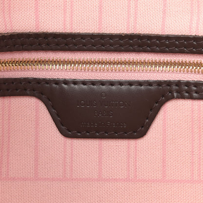 Louis Vuitton Damier Ebene Neo Neverfull MM Rose Ballerine 6 of 11