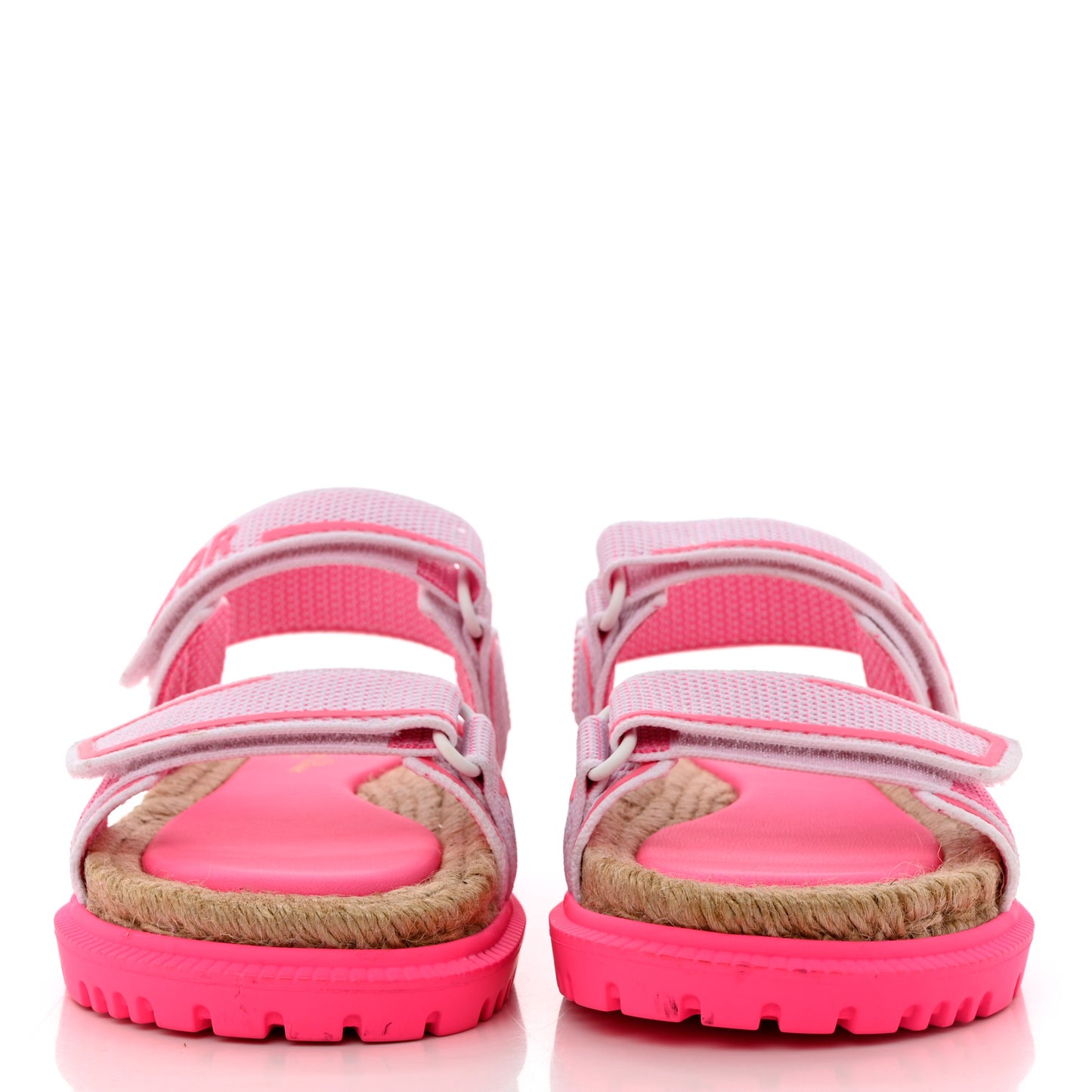 Technical Knit Jute Dioract 10mm Sandals 38 White Fuchsia