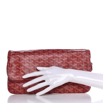 Goyard Goyardine Sainte Marie Soft Clutch Red 2 of 8