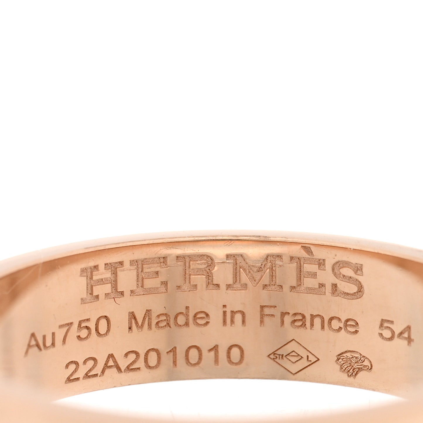 18K Rose Gold Diamond PM Kelly Ring 54 7