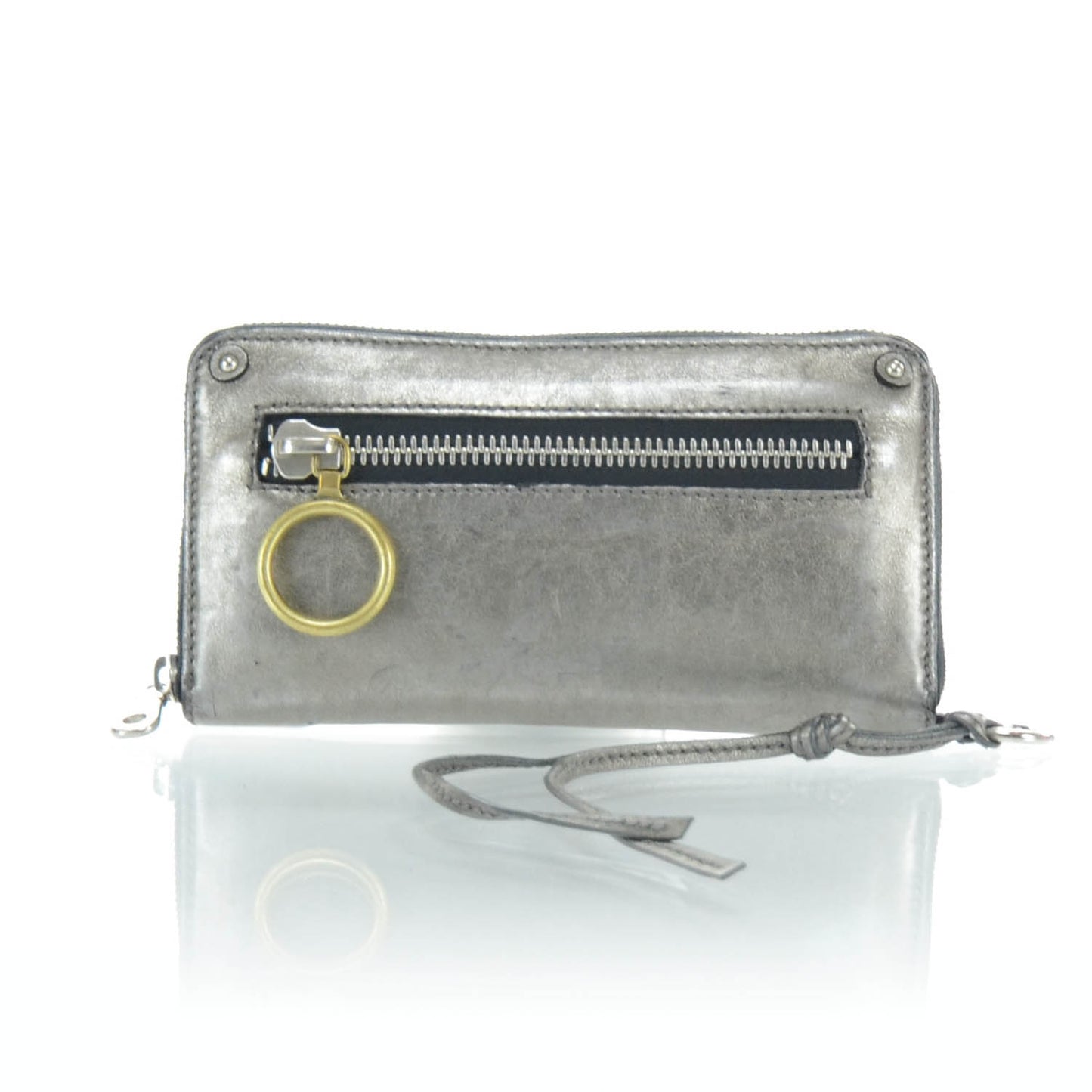 Leather Paddington Wallet Metallic