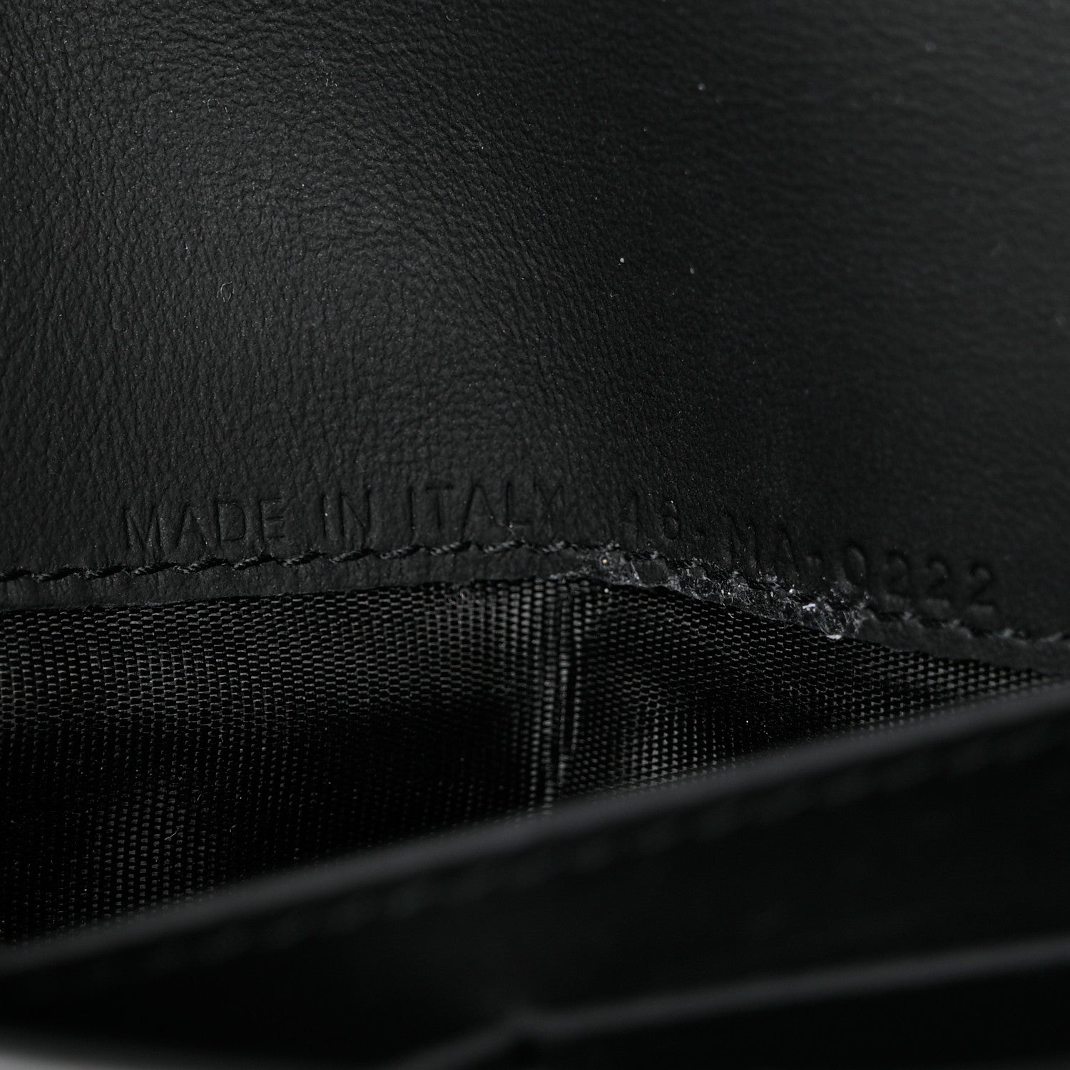 Christian Dior Ultra Matte Calfskin Saddle Chain Wallet Pouch Black 10 of 12