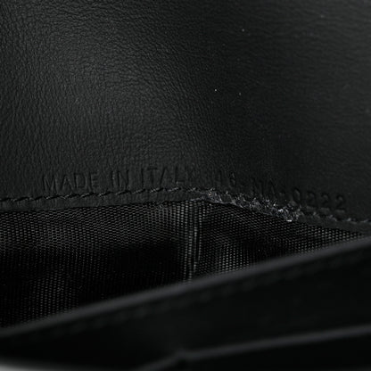 Christian Dior Ultra Matte Calfskin Saddle Chain Wallet Pouch Black 10 of 12