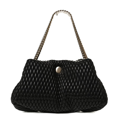 Proenza Schouler Lambskin Quilted Tobo Chain Shoulder Bag Black 1 of 9