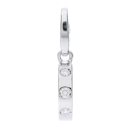 Cartier 18K White Gold Diamond LOVE Ring Charm 1 of 4