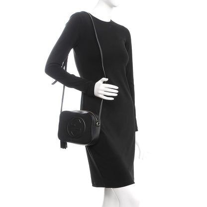 Gucci Pebbled Calfskin Small Soho Disco Bag Black 2 of 7