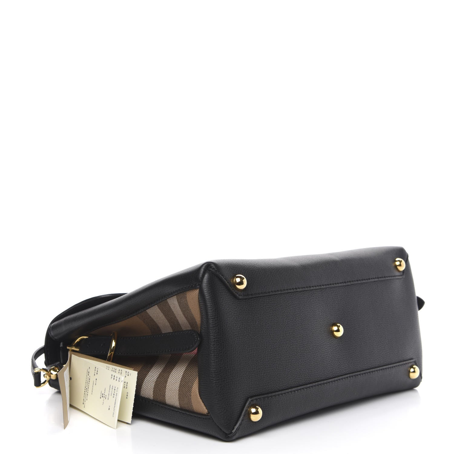 Burberry Derby Calfskin House Check Medium Camberley Black 5 of 11
