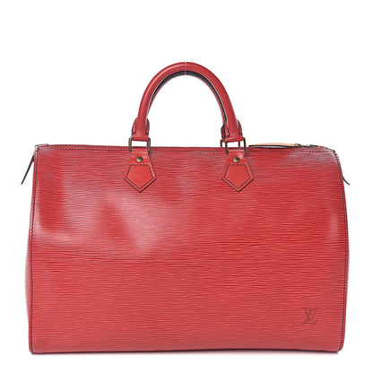Louis Vuitton Epi Speedy 35 Castillan Red 1 of 11
