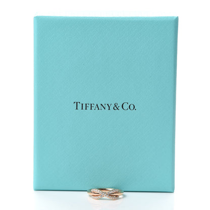 Tiffany 18K Rose Gold Diamond Infinity Ring 50 5.25 5 of 5