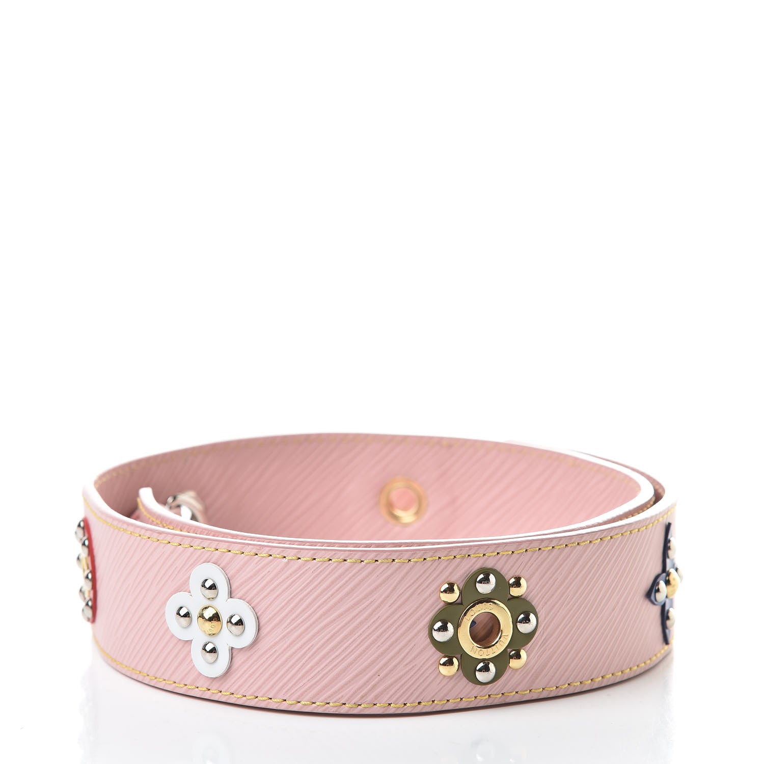Louis Vuitton Epi Mechanical Flowers Bandouliere Shoulder Strap Rose Ballerine 2 of 8