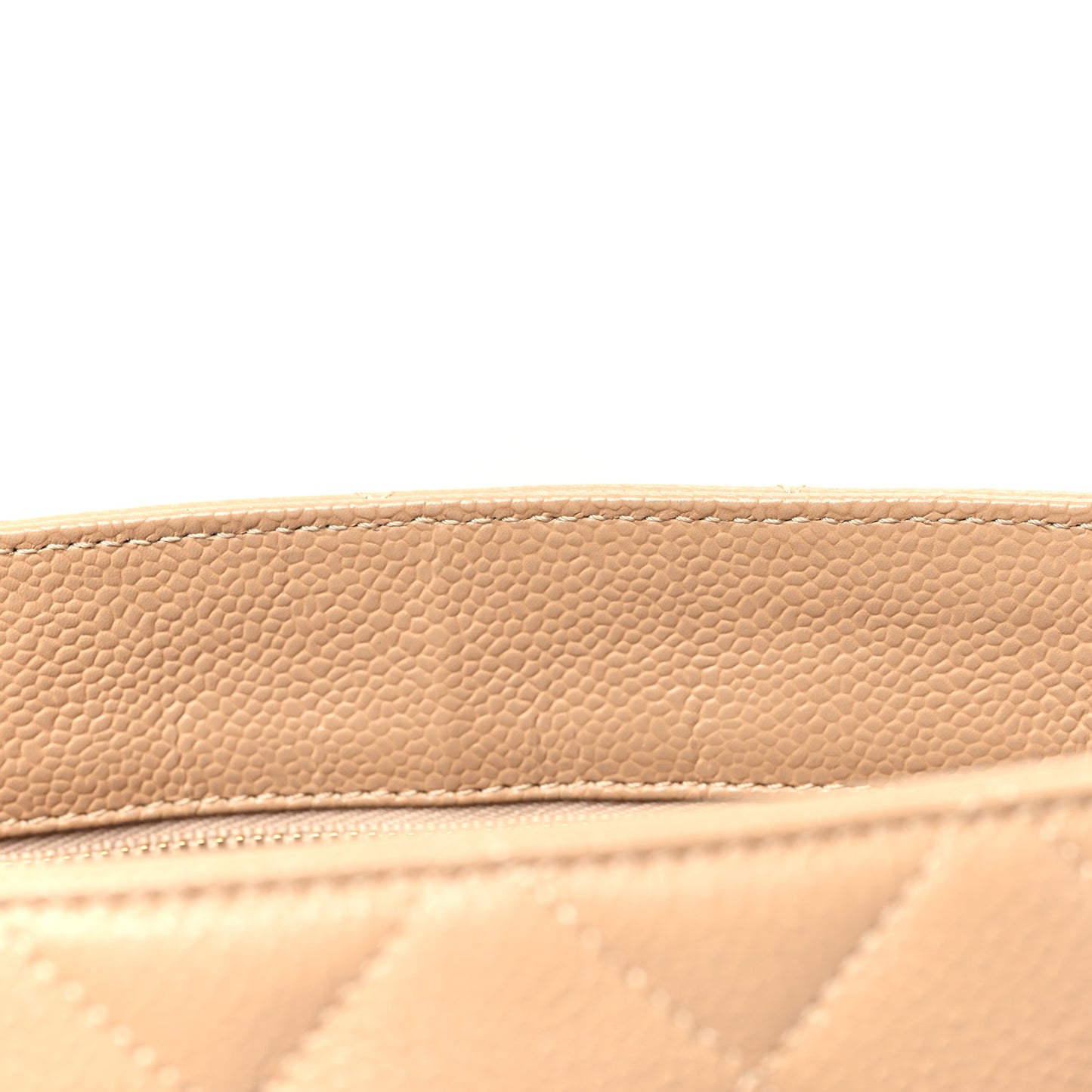 Caviar Quilted Medallion Tote Beige