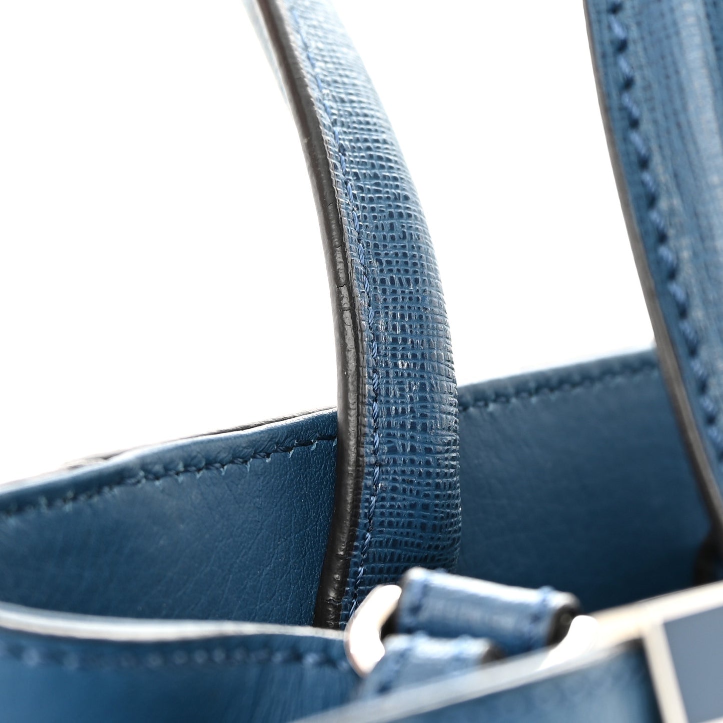 Vitello Elite Petite 2Jours Tote Blue Cobalto
