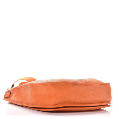 Hermes Taurillon Clemence Evelyne III GM Orange 5 of 7