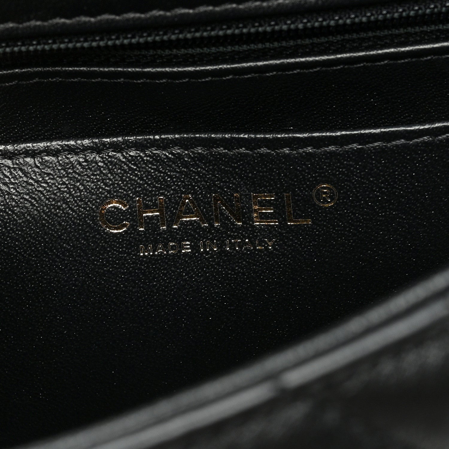 Chanel Lambskin Reverse Chevron Quilted Round Top Handle Flap Black 6 of 10