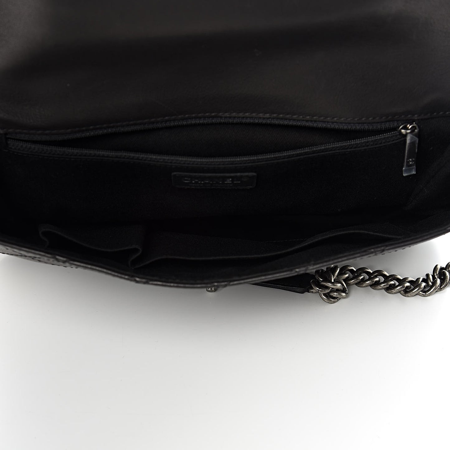 Calfskin Quilted Dallas Saddle Bag Black