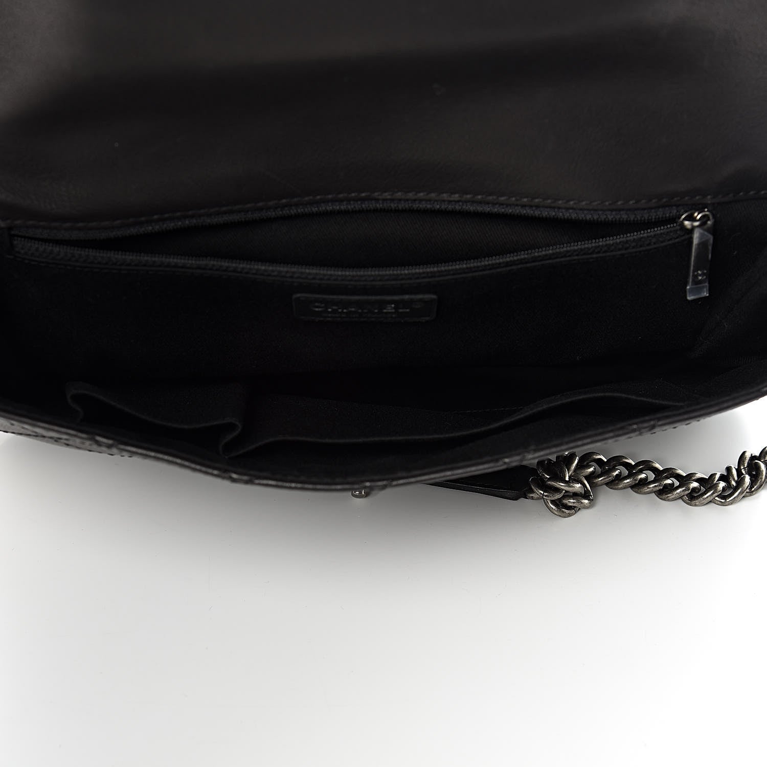 Chanel Calfskin Quilted Dallas Saddle Bag Black 5 of 12