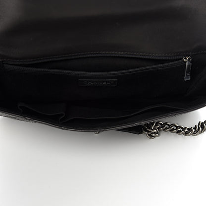 Chanel Calfskin Quilted Dallas Saddle Bag Black 5 of 12