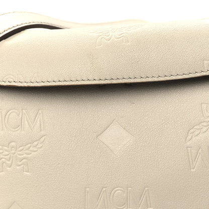 MCM Calfskin Ottomar Small Aren Flap Hobo Oatmeal 10 of 11