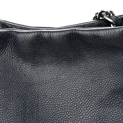 Chanel Caviar CC Timeless Shopping Tote Navy 13 of 15