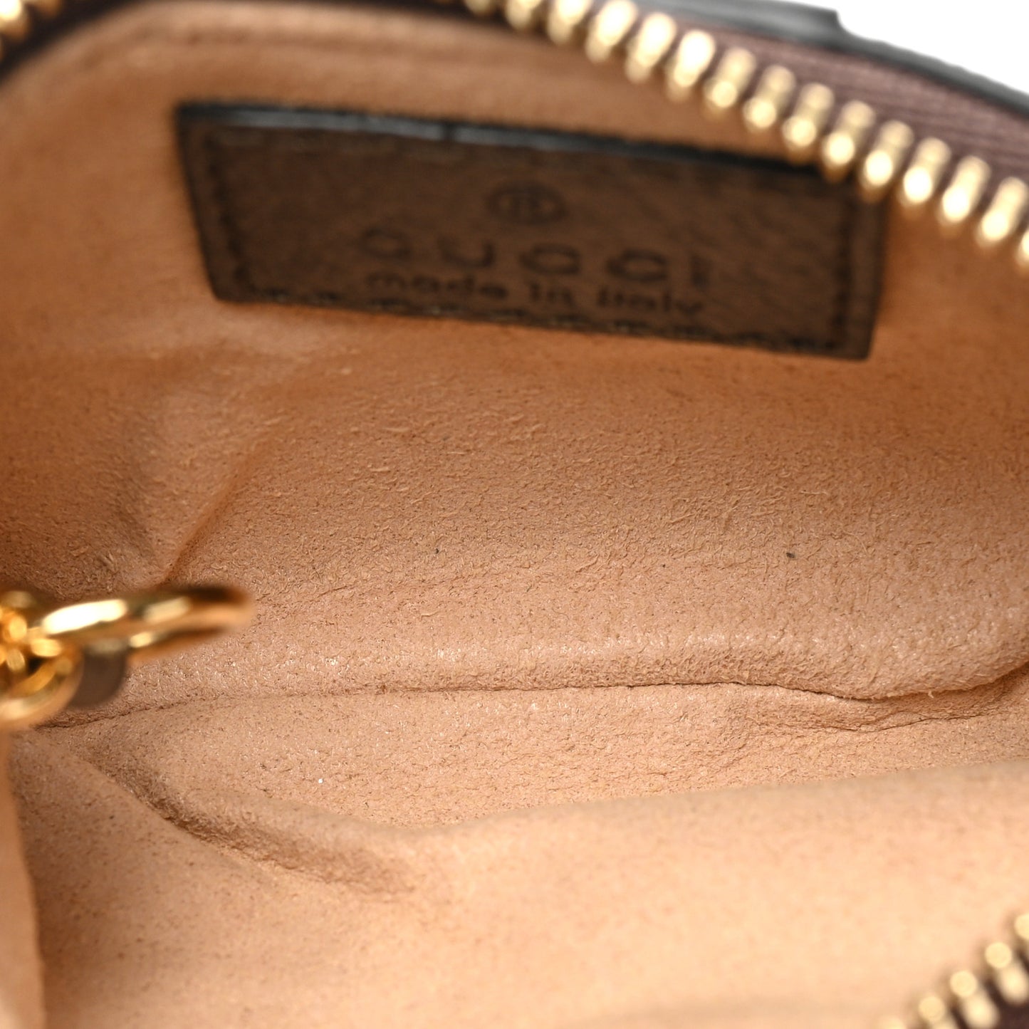 GG Supreme Monogram Web Ophidia Key Case Beige New Acero