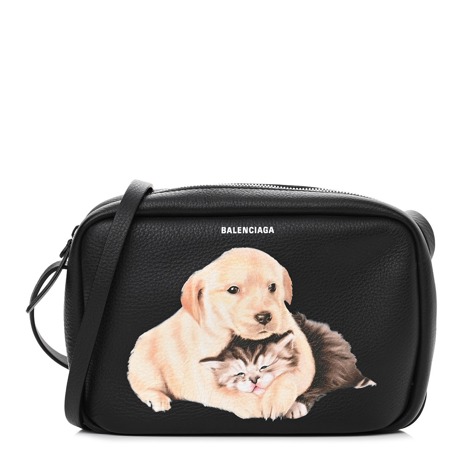Balenciaga Calfskin Puppy And Kitten S Everyday Camera Bag Black 1 of 10