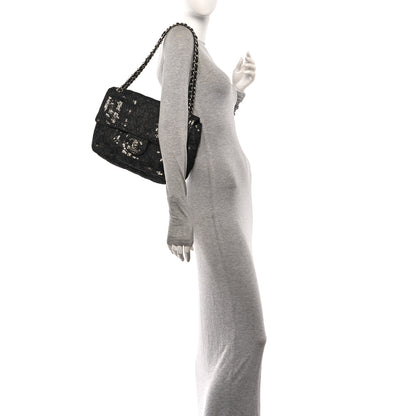 Chanel Hidden Sequin Maxi Flap Black 2 of 11