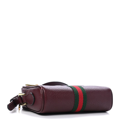 Gucci Calfskin Web Mini Ophidia Shoulder Bag Vintage Bordeaux 3 of 4