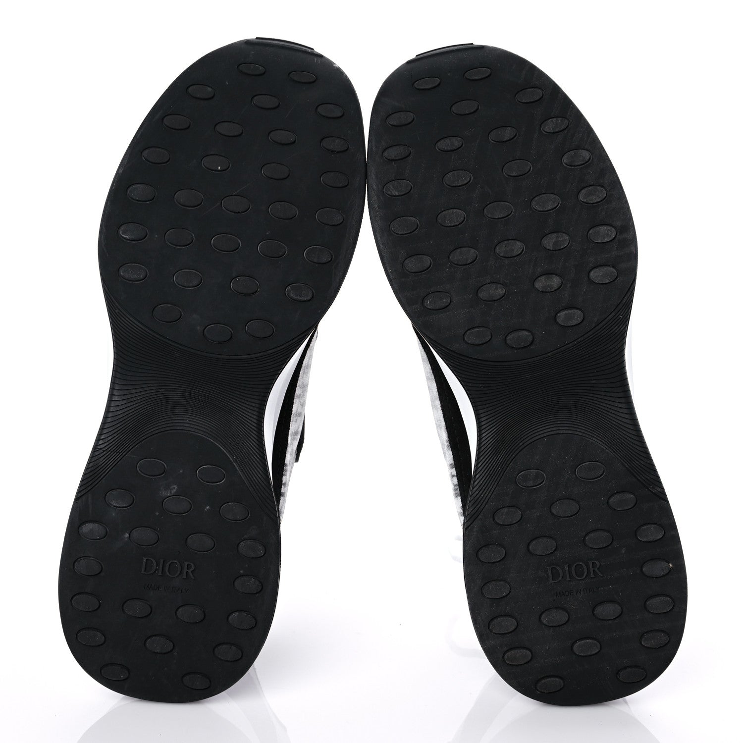 Christian Dior Suede Technical Mesh Oblique Mens B25 Runner Sneakers 42 Black White 5 of 12