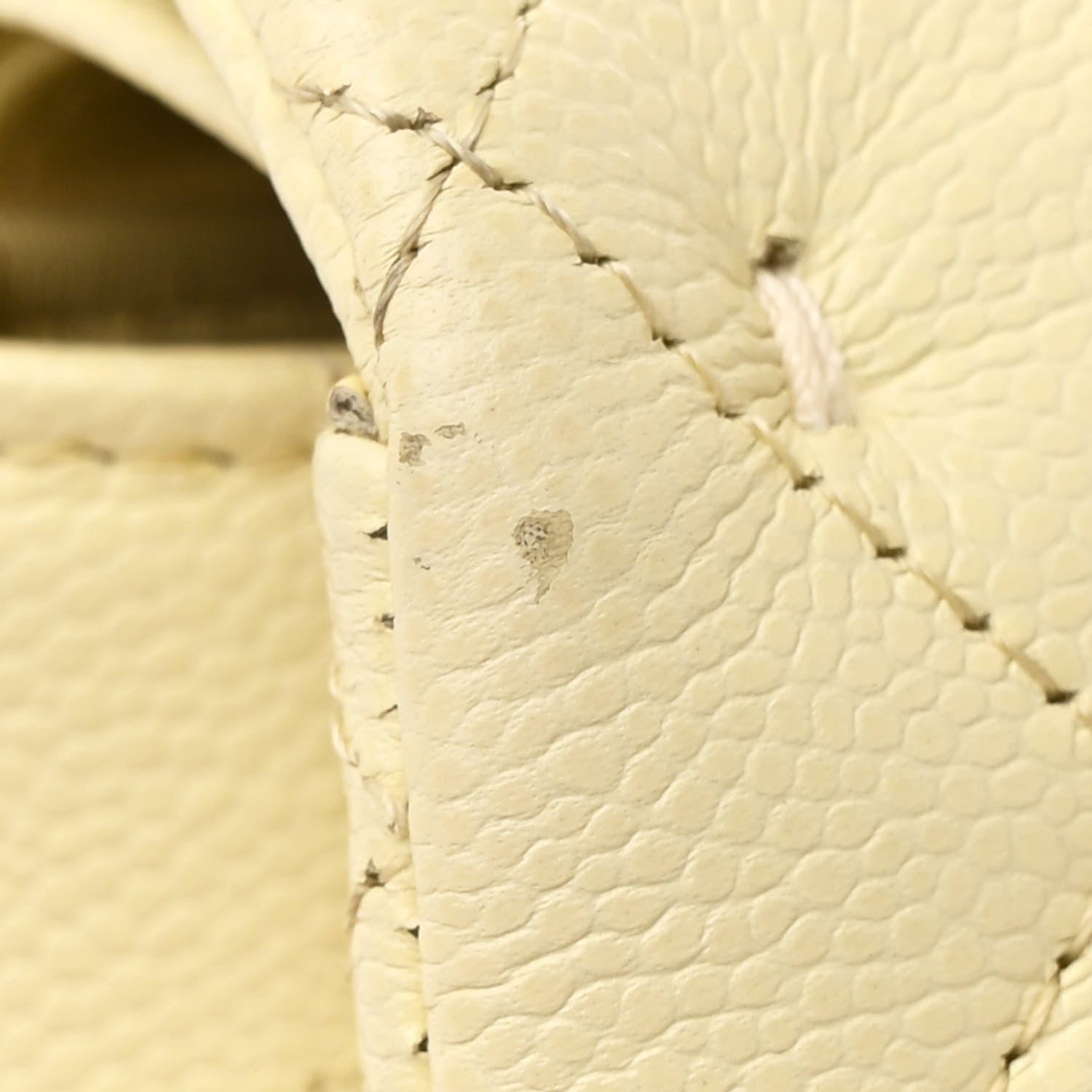 Chanel Caviar Quilted Small Double Flap Light Yellow 12 of 12