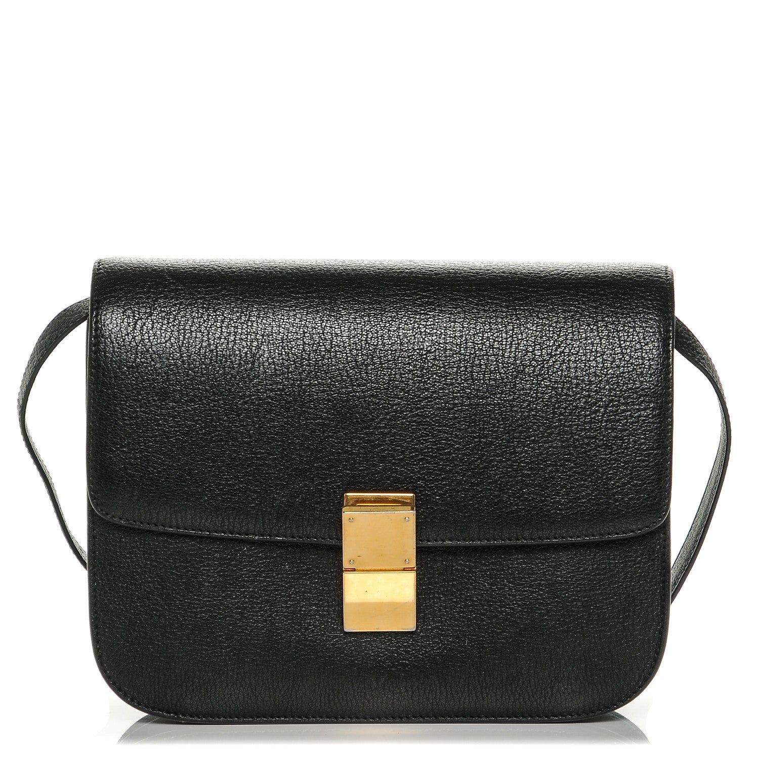 Celine Goatskin Medium Classic Box Flap Bag Black 1 of 7