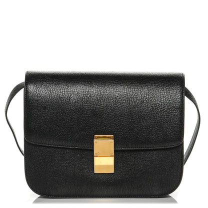 Celine Goatskin Medium Classic Box Flap Bag Black 1 of 7