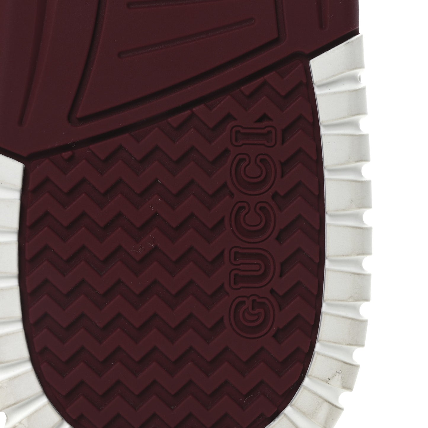 Calfskin Suede Mens Re-Web Sneakers 8 White Red