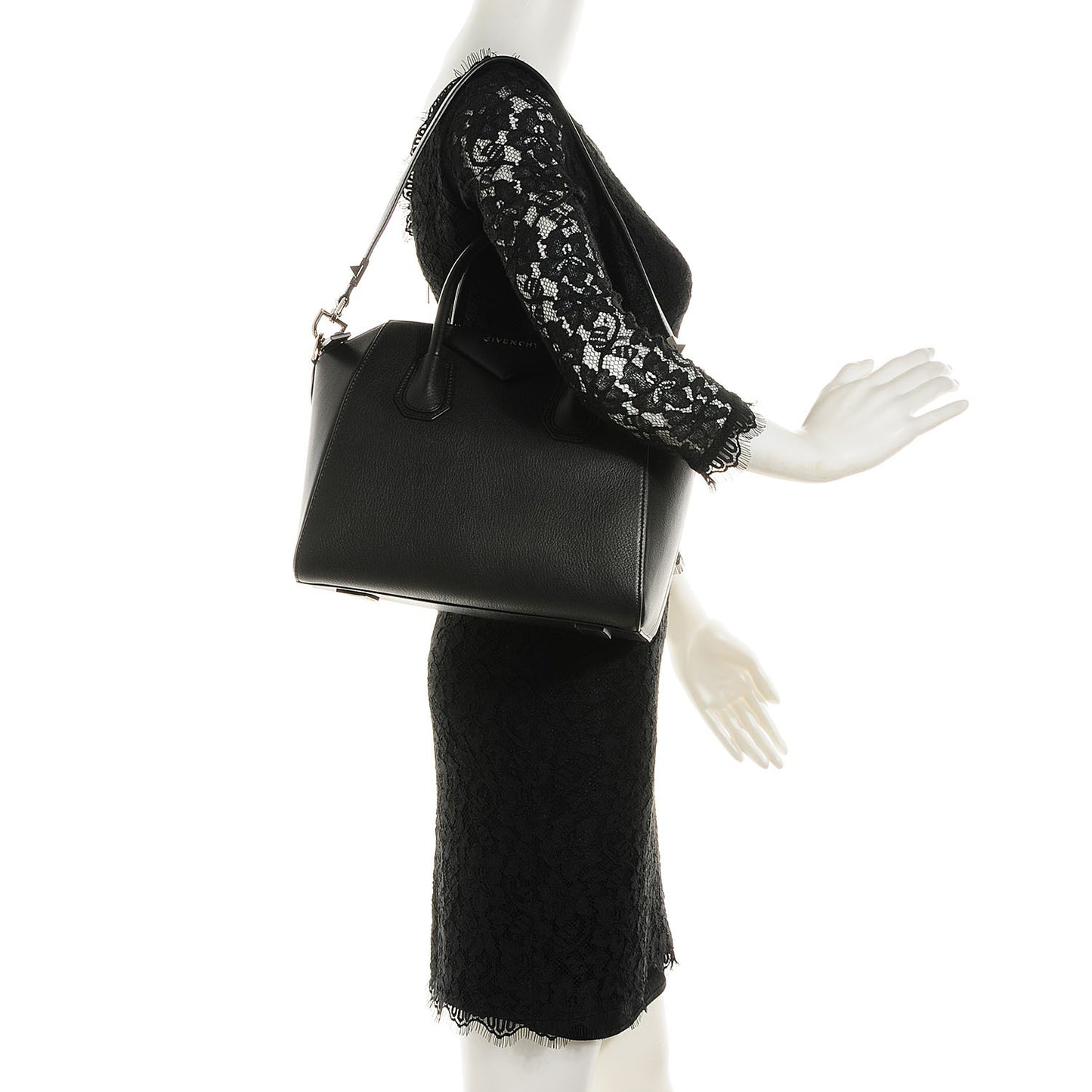 Sugar Goatskin Small Antigona Black