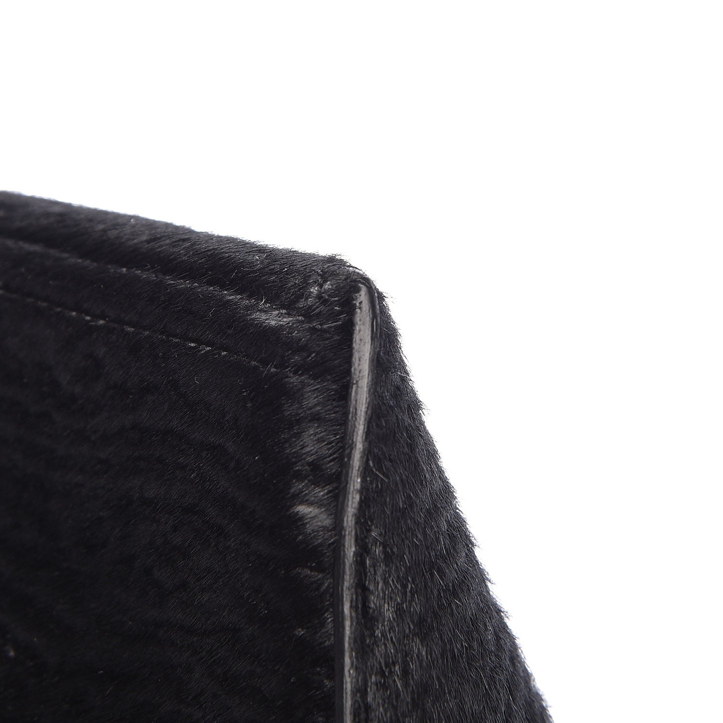 Pony Hair Orb Bag Black
