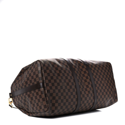 Louis Vuitton Damier Ebene Keepall Bandouliere 55 5 of 20