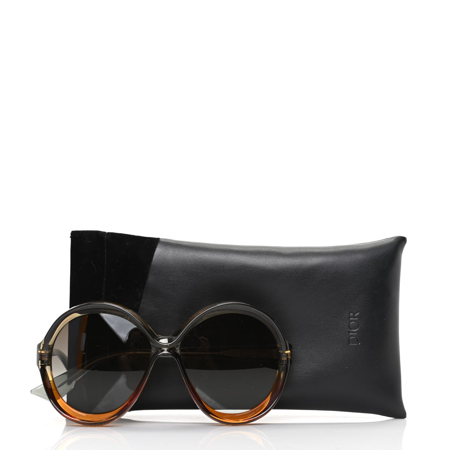 Christian Dior Diorbianca Round Sunglasses Brown 7 of 7