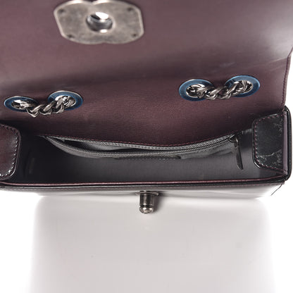Chanel Iridescent Patent Quilted Small Coco Boy Flap Purple 5 of 7