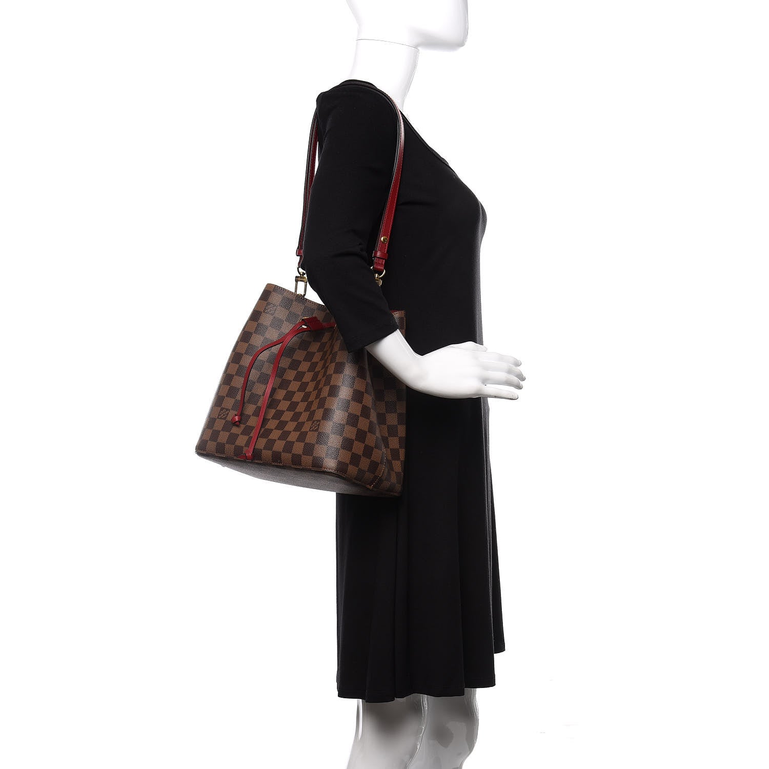 Louis Vuitton Damier Ebene Neonoe MM Cherry Berry 1 of 10