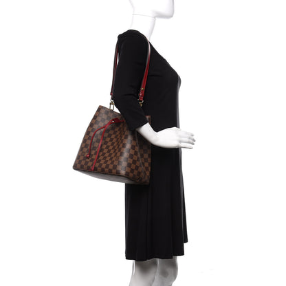 Louis Vuitton Damier Ebene Neonoe MM Cherry Berry 1 of 10