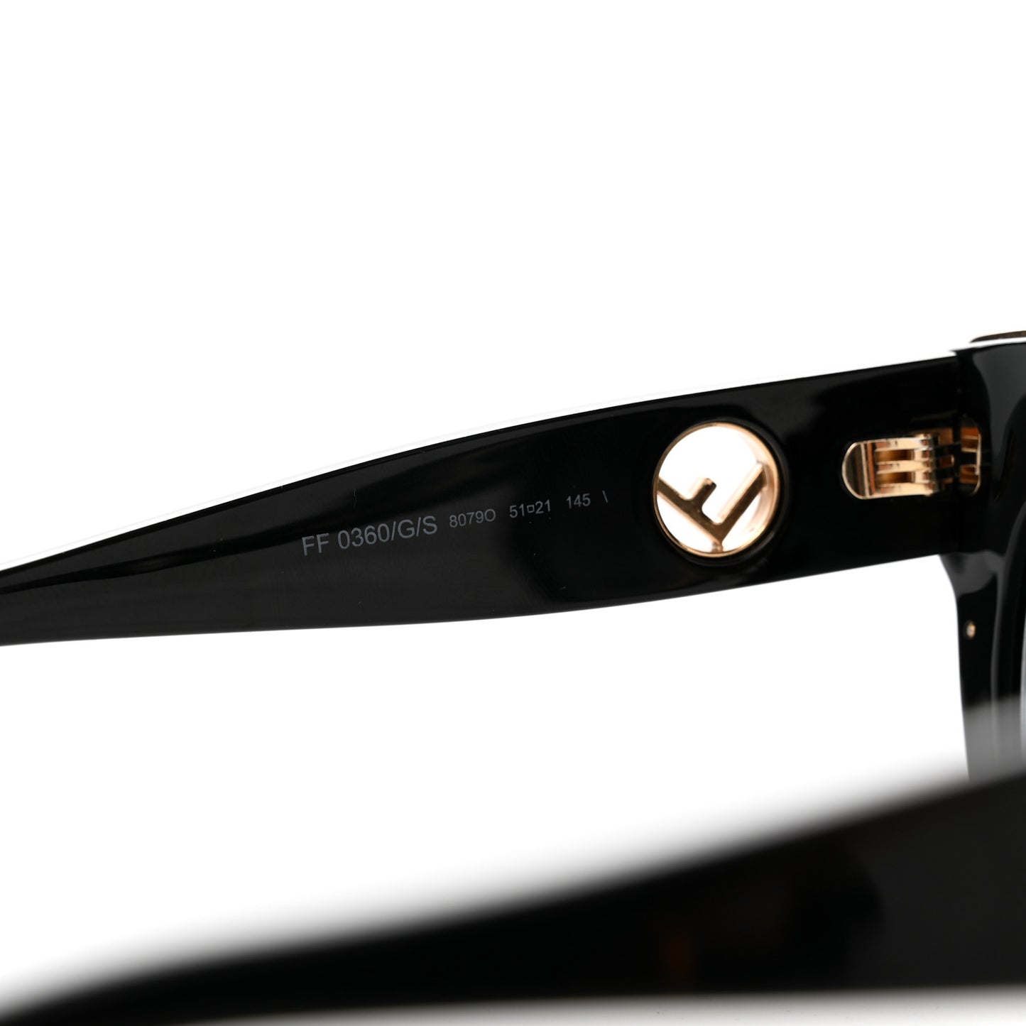 Acetate F is Fendi Cat Eye Sunglasses FF 0360/G/S Black