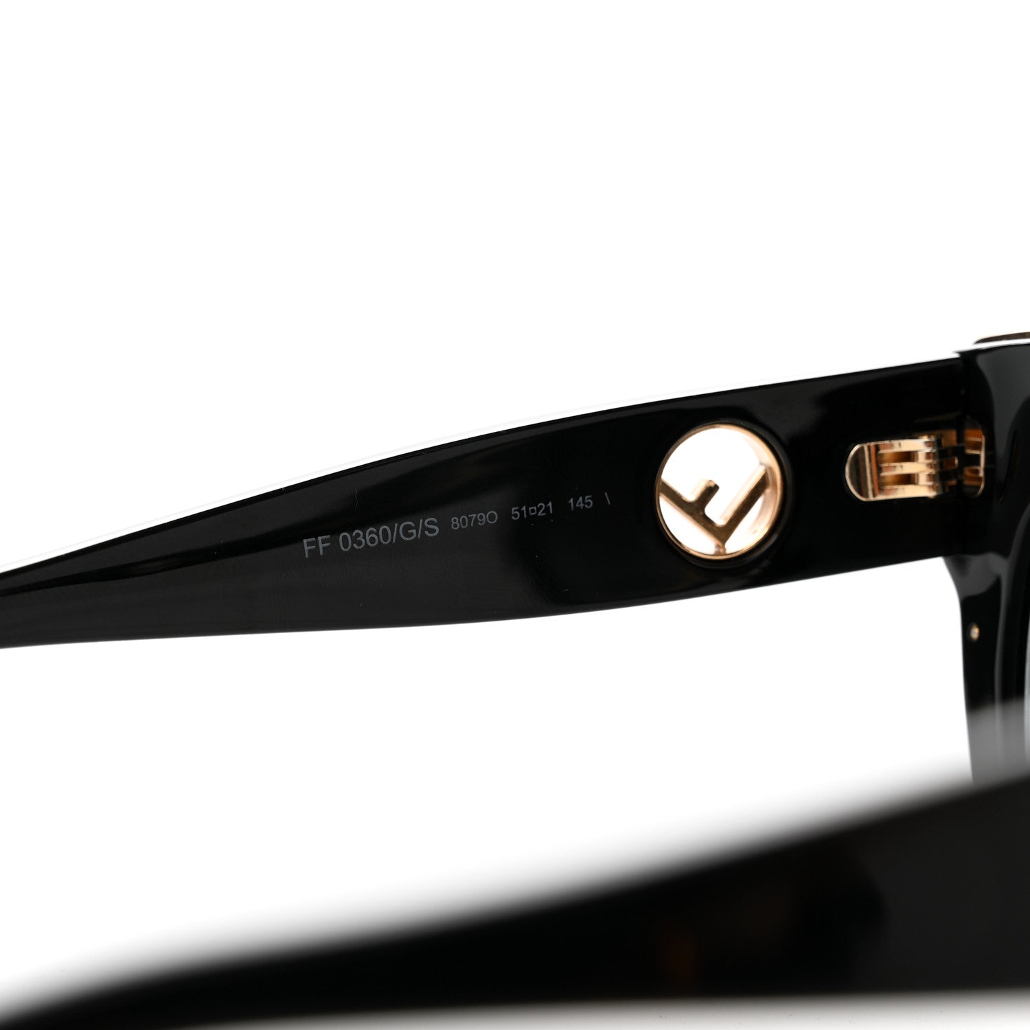 Fendi Acetate F is Fendi Cat Eye Sunglasses FF 0360/G/S Black 5 of 8