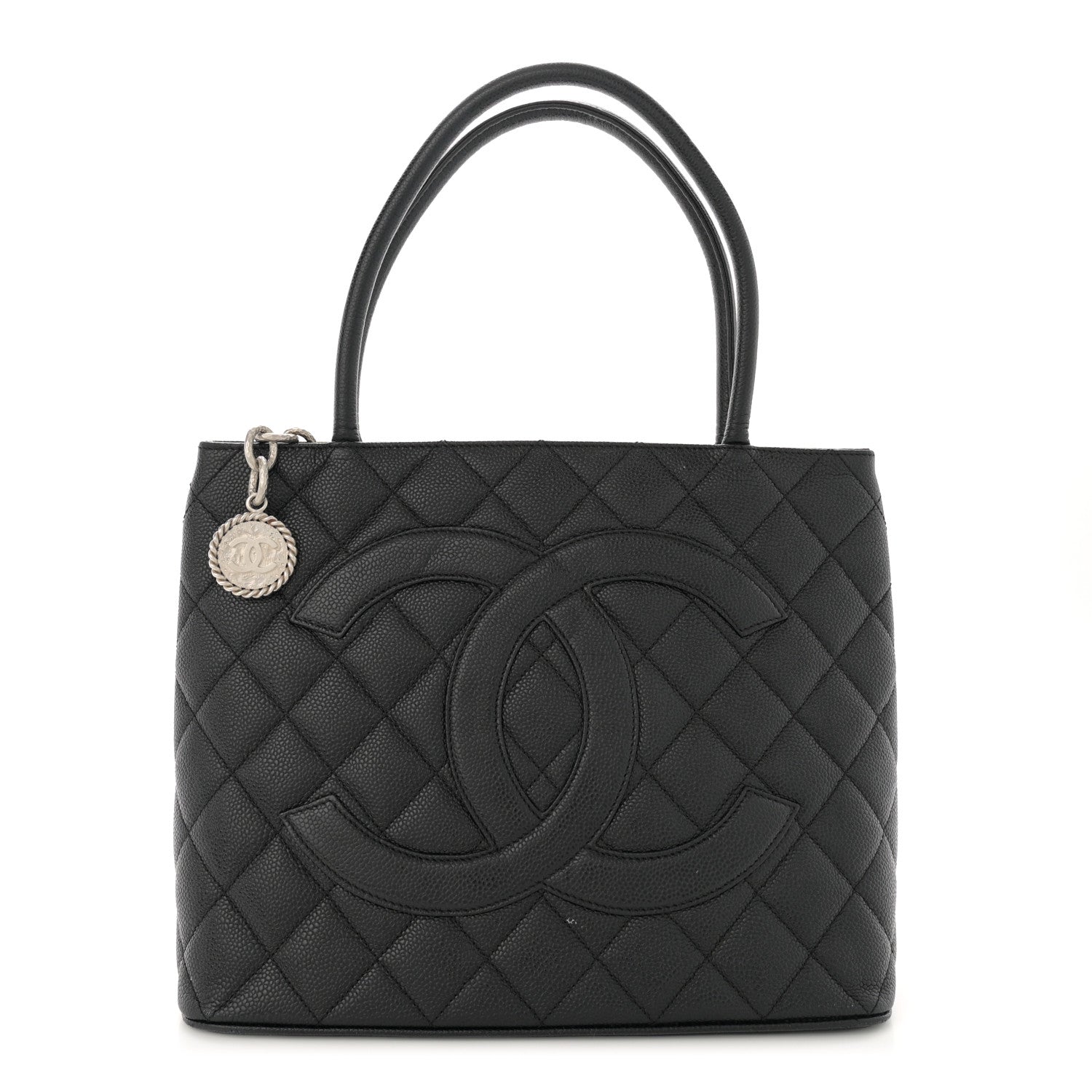 Chanel Caviar Quilted Medallion Tote Black 1 of 14
