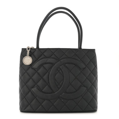 Chanel Caviar Quilted Medallion Tote Black 1 of 14