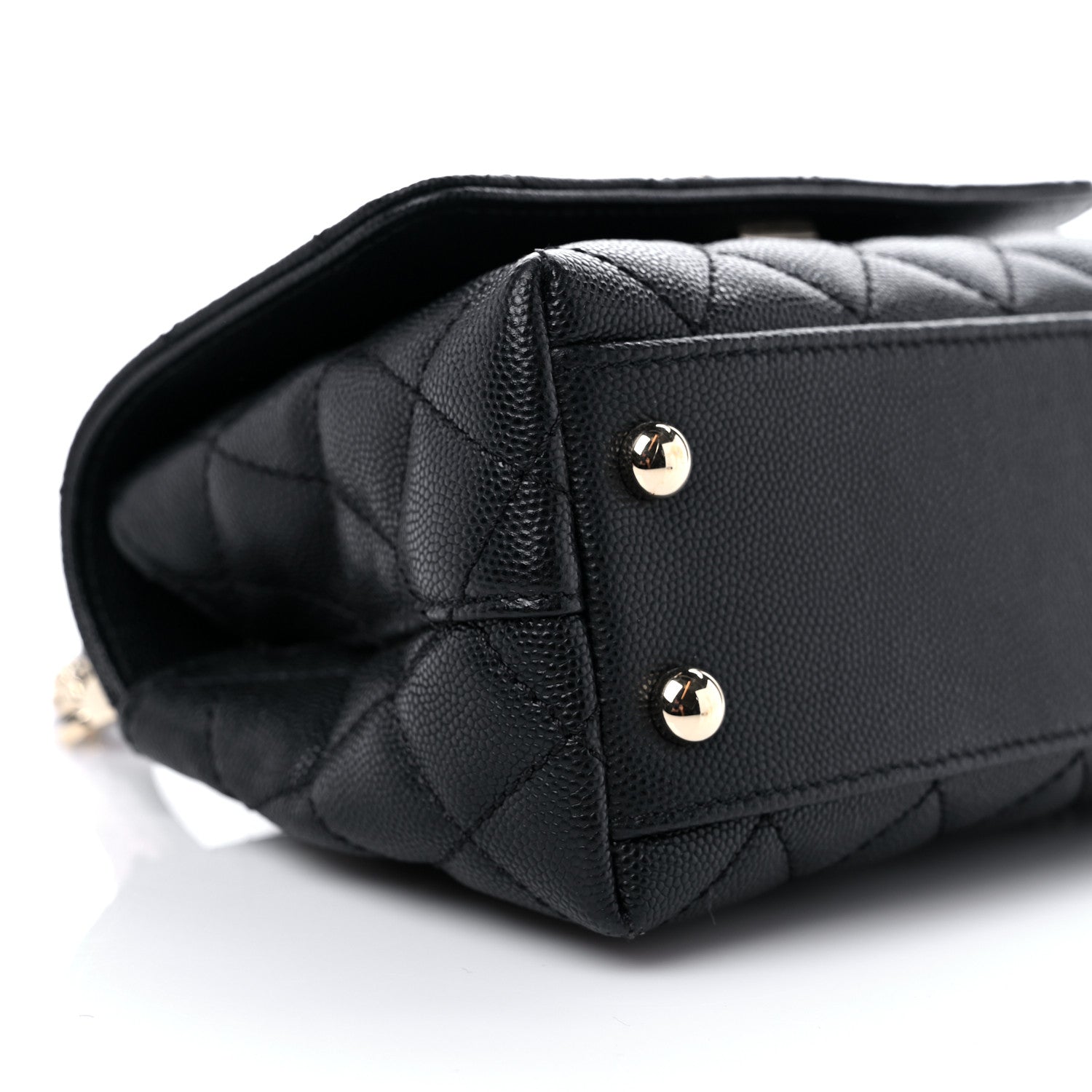 Chanel Caviar Quilted Extra Mini Coco Handle Flap Black 7 of 8