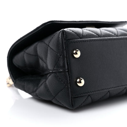 Chanel Caviar Quilted Extra Mini Coco Handle Flap Black 7 of 8